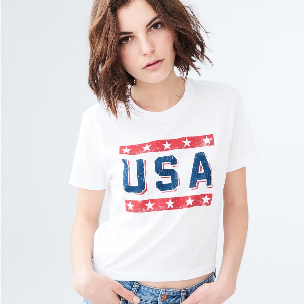 NWT Aeropostale | Cropped USA Tee